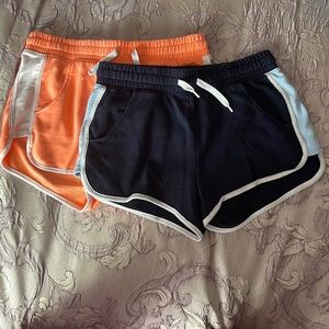 H&M One Blue Shorts And One Orange Shorts